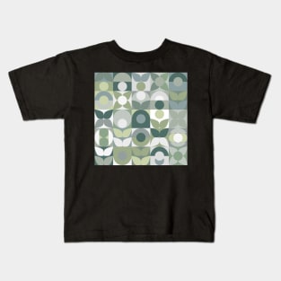 Geometric Floral Abstract Pattern Kids T-Shirt